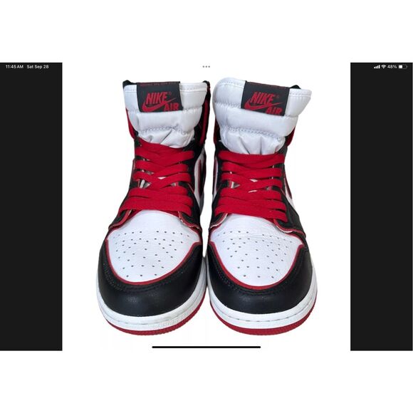COPY - Nike Air Jordan 1 Retro High OG BG “Bloodline” 575441-062 6Y/Women’s 7.5 - Picture 3 of 9